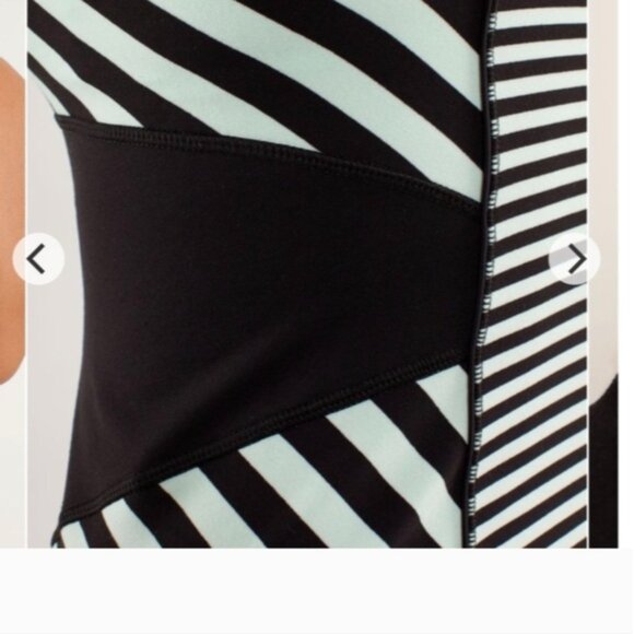 Lululemon Work It Out Tank Black & Mint - Picture 5 of 10